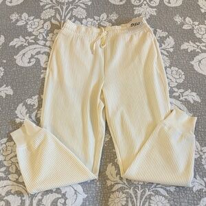 DSG So Soft Ottoman Ribbed Joggers ~ Size Small ~ Light Cream